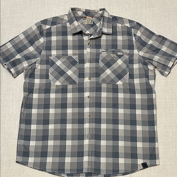 L.L. Bean Other - L.L. Bean Shirt Men’s L Navy/White Plaid Casual Button Down Comfort Stretch